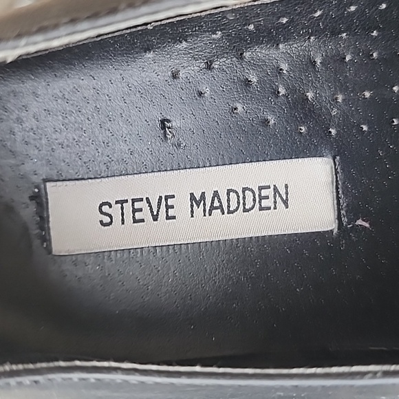 Steve Madden Black Leather Men's Slip-On Loafers Size 9.5 - Picture 11 of 12